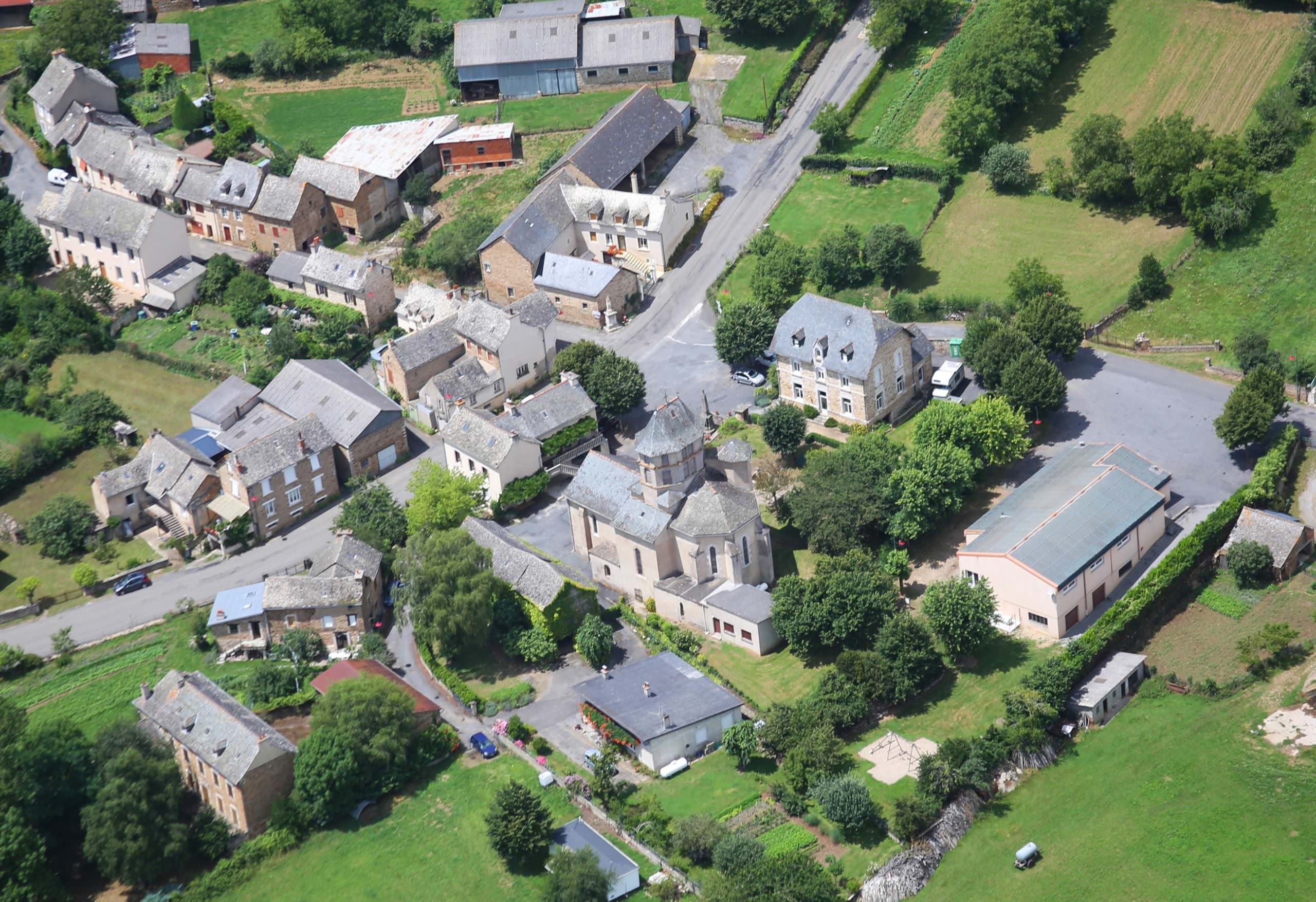 Vue aérienne de Camboulazet